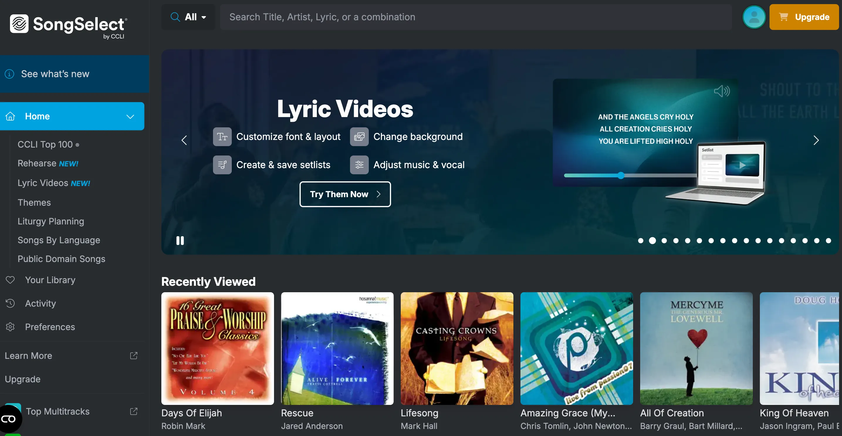 CCLI SongSelect — where the chord chart workflow begins